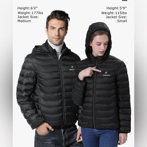 Electric Heated Winter Puffer Jacket